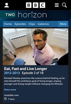 Horizon: Eat, Fast and Live Longer